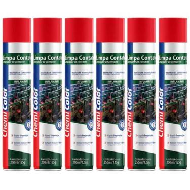 Imagem de Kit 6 Limpa Contato Chemicolor - 250Ml/125G