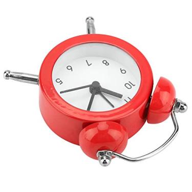Imagem de Despertador, Despertador para Quartos Digitais Pequenos Despertadores de 3 Polegadas de Metal Operação Metal Relógio Antigo para Mesa Cabeceira, Quarto, Crianças, Mesa (Vermelho)