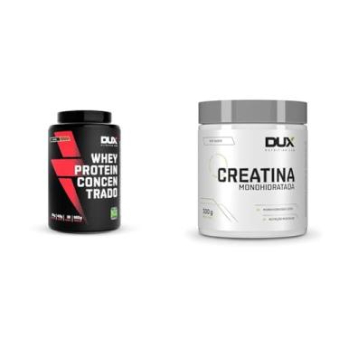 Imagem de Kit Dux Nutrition Whey Concentrado Pote Cookies - 900g + DUX Creatina Monohidratada Pote 300G Dux Nutrition