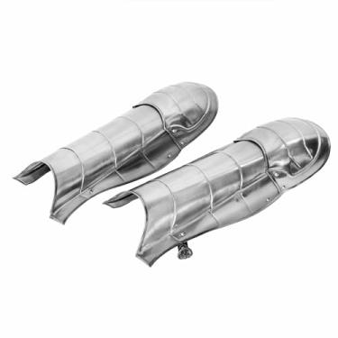 Imagem de Lord of Battles Armadura de perna medieval Greaves Knight Greaves Steel Leg Guards Acessório LARP com placa de joelho RPG Cosplay SCA Armadura de reconstituição histórica