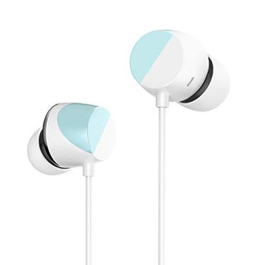 Imagem de TUNAI Fones de ouvido de piano audiófilo – Fones de ouvido de alta resolução com dois drivers para um som equilibrado incrível e agudos transparentes – Ótimo para exercícios na academia, esportes, ouvir em casa, Polar Blue