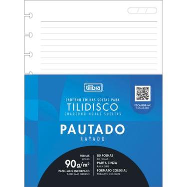 Imagem de REFIL TILIDISCO COLEGIAL 80 FOLHAS 90g TILIBRA
