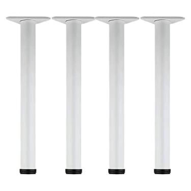 Imagem de Pés ajustáveis para sofá, pés de armário de metal, pés de barra de café da manhã, altura ajustável 30 mm, adequado para bancadas de cozinha, barra de café da manhã, 4 peças/cor/A: 45 cm (17,7 pol.)