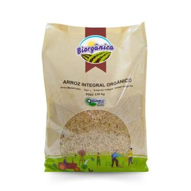 Imagem de Arroz Integral Orgânico 2kg Biorgânica