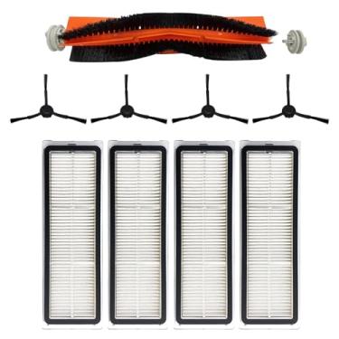 Imagem de HUAYUWA Kit de acessórios de aspirador de pó compatível com Dreame Z10/Z10pro/L10plus/D10plus/D10Splus, peças de reposição para aspirador de pó robô (1 escova principal + 4 escovas laterais + 4