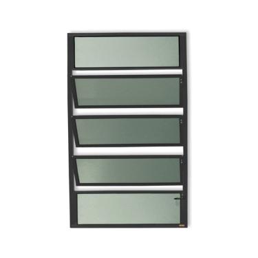 Imagem de Basculante Plus Vidro Boreal 100cm X 80cm Brimak Preto