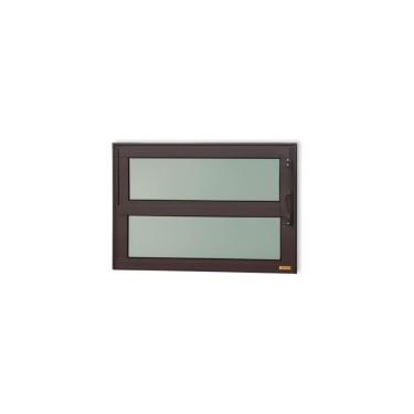 Imagem de Janela De Aluminio Basculante Elite Vidro Boreal 40cm X 80cm Brimak Corten