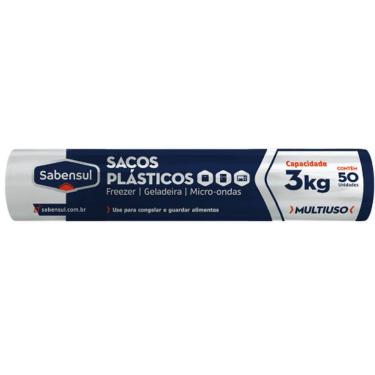 Imagem de Sacos Plásticos Para Freezer 2 À 5Kg - 50Uni 3Kg