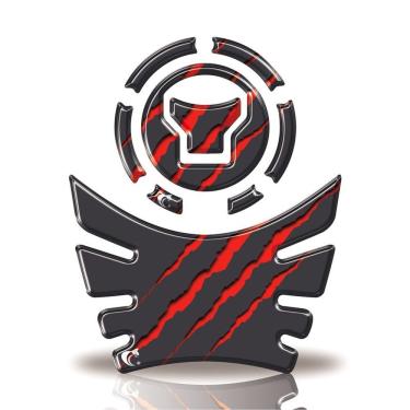 Imagem de Kit Protetor Tanque E Bocal Moto Honda Acima 2018 Vermelho