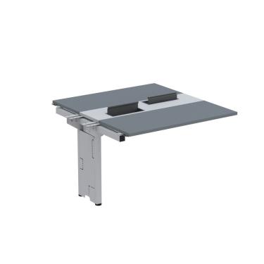 Imagem de Complemento De Mesa Plataforma Para Coworking Para 2 Pessoas 160x120 Grafito-cinza