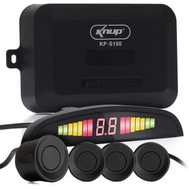 Imagem de Sensor De Ré Estacionamento Buzzer Universal Display Preto