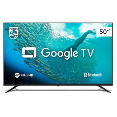 Imagem de Smart TV Philips 50 4K UHD Google TV Dolby Audio Preto Bivolt
