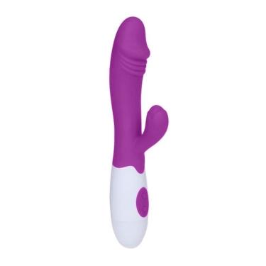 Imagem de Vibrador 30 Velocidades Com Estimulador Clitoriano - Snappy Pretty Love - Lilás