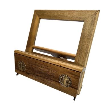 Imagem de Porta Bíblia Medalha De São Bento Com Gaveta Altura 30 X 28.50 X 24cm