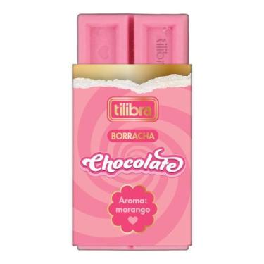 Imagem de Borracha com Aroma Irresistível de Chocolate/Morango - Tilibra  Papela