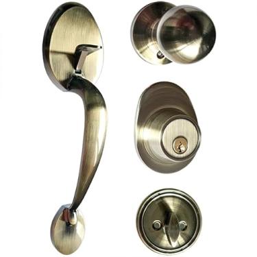 Imagem de Fechadura Externa Maçaneta Retrô Colonial Blim Blim Premium Maxima Metais (Bronze Antigo)