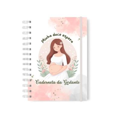 Imagem de Caderneta da Gestante Capa Dura com elástico acompanhamento da gestação - vacinas consultas versão atualizada
