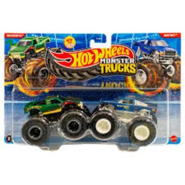 Imagem de hot wheels-monster trucks, Snakebite vs bigfoot