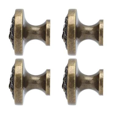 Imagem de Gaveta Desenhe Maçaneta de Porta de Liga de Zinco Antigo Moderno, 4set Leão de Fivela do Circuito do Festival de Leão para Baús de Gavetas (399 Cabeça de Leão - Bronze Antigo)