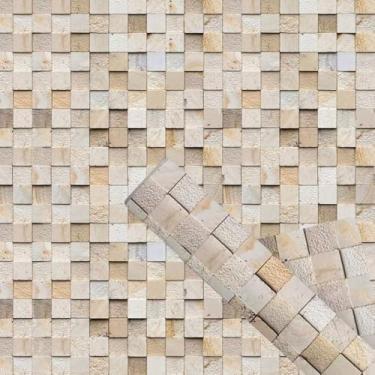Imagem de Papel de Parede PREMIUM Pastilha 10 metros = 2 Rolos de 5m X 45cm Autoadesivo Cozinha, Banheiro