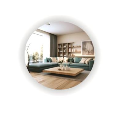 Imagem de Espelho Redondo Iluminado Com Led Touch 50cm Sem Moldura (6000K LUZ FRIA)