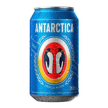 Imagem de Cerveja Antártica Lata 350ml Pack Com 12unidades