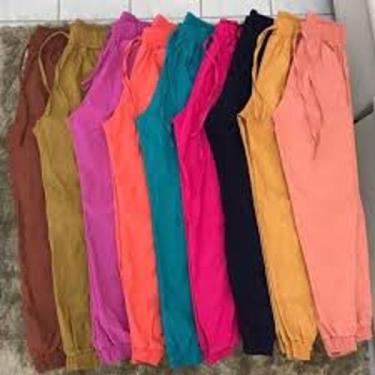 Imagem de Calça feminina jogger bengaline menina - filó modas , Rose, m