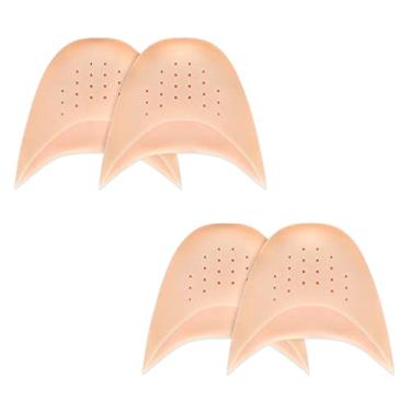 Imagem de JEVRKAPZ Protetores de Dedos de Gel de Silicone, Protetores de Dedos de Ponta de Balé com Metatarso de Bola Macia com Furo, Bolsa de Proteção para Sapatos de Dança de Balé