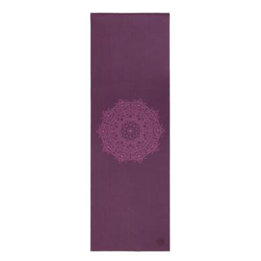 Imagem de YOGATERIA Bodhi Tapete Yoga Leela Mandala PVC ECO | 4,5 mm espessura | Treino Ginástica e Pilates | Macio e Aderente 183x60 cm (ameixa, mandala-roxo)