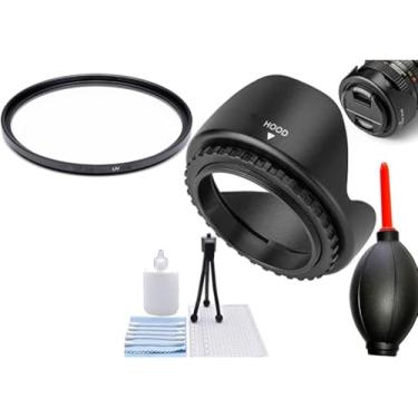 Imagem de Filtro UV de 72 mm + para-sol reversível para lente Tamron 18-400 mm f/3.5-6.3 Di II VC HLD