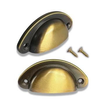 Imagem de 1 Puxador de Gaveta Concha Colonial, Premium, Alta Qualidade - Compras