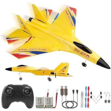 Imagem de RoofWorld RC Plane Remote Control Glider Airplanes 2.4 GHZ 2 Channels, Easy to Fly RC Fighter, Remote Control Aircraft with Automatic Balance Gyro for Adult Kids Beginner