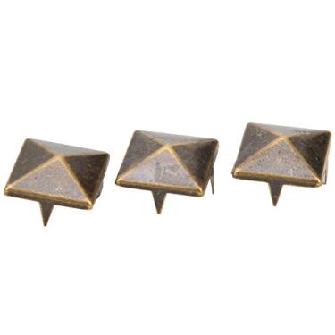 Imagem de Pirâmide Quadrática Punk -4 Garra Metal Stollen, Aluguel de Decoração Ideal para o Comércio de Couro, Roupas e Acessórios (12mm)