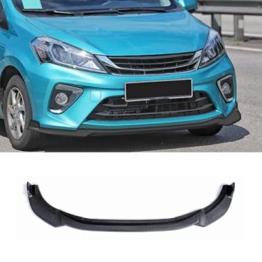 Imagem de Lábio do para-choque dianteiro do carro compatível com MYVI 2018+ difusor divisor dianteiro Spoiler Body Kit Acessórios para carro (preto fosco)