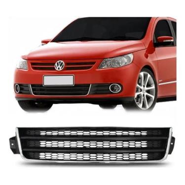 Imagem de Grade Central Parachoque Gol G5 2009 2010 2011 2012 Cromada - Universo