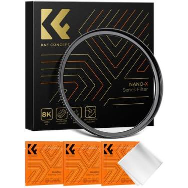Imagem de Anel adaptador de filtro de lente K&F Concept 49 mm a 58 mm em latão