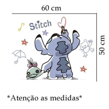 Imagem de Adesivo De Porta Stitch Desenhando - Lojinha Da Luc