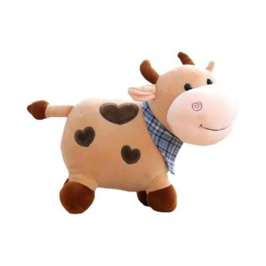 Imagem de Meninas Dos Desenhos Animados Vaca Brinquedo De Pelúcia Algodão Macio 