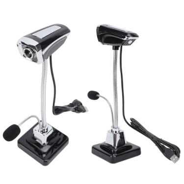 Imagem de Câmera Web USB, câmera de computador com foco ajustável de 360 graus 640 x 480 com microfone oculto de ruído para aprendizagem