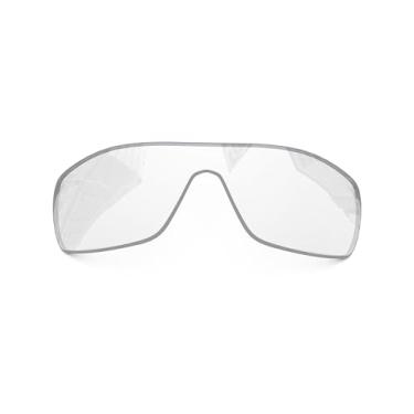 Imagem de Lentes de reposição polarizadas de 1,6 mm para óculos de sol Oakley Batwolf OO9101, proteção UV, lentes espelhadas escuras, peças de reparo e kit (HD Clear)