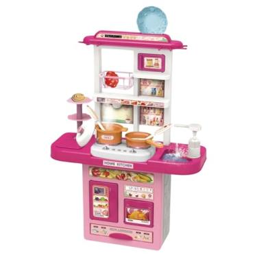 Imagem de Kit Cozinha Infantil de Brinquedo Completa Sai Água e Som com Acessórios (Roxa)