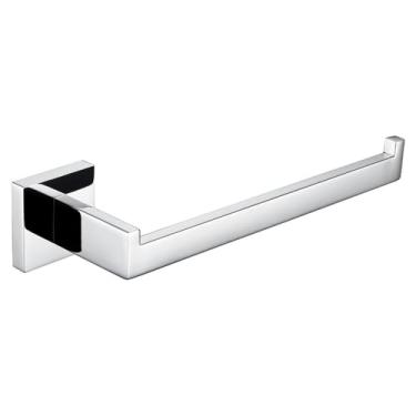 Imagem de Conjunto de banheiro cromado - Ganchos para toalhas de aço inoxidável - Suporte de parede, suporte de papel