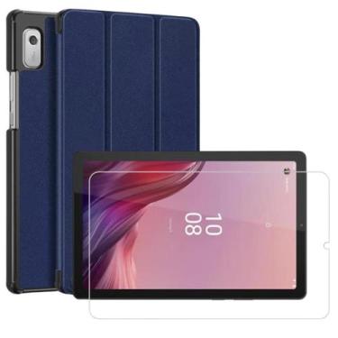 Imagem de Capa Couro + Película Vidro Para Lenovo Tab M9 - 9 Tb-310Xu - Tech Kin