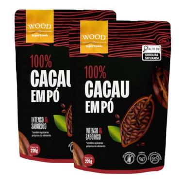 Imagem de Kit 2 Cacau Em Pó Alcalino Natural 100% Cacau 226g - Wood Superfoods