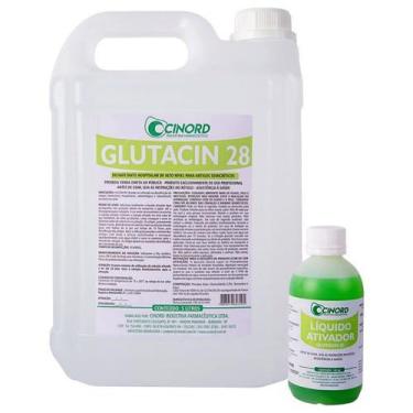 Imagem de Desinfetante Hospitalar Glutacin 2% 28 Dias Cinord - 5 Litros
