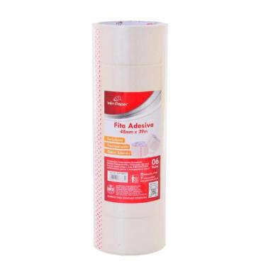 Imagem de Kit Fita Adesiva Transparente com 6 Peças 48MMX39M - Win Paper