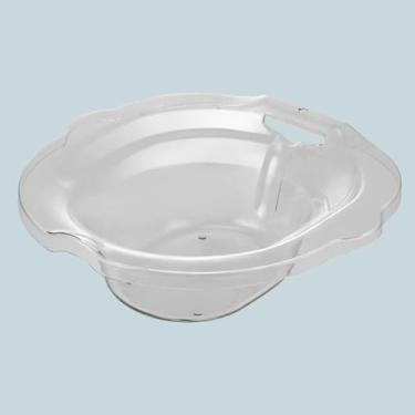 Imagem de Cuidados pós-parto Sitz Bath Sitz Bath para hemorroidas Sitz Bath para assento de vaso sanitário, alívio do períneo, kit de banho para mulheres, área de estar mais ampla (transparente)