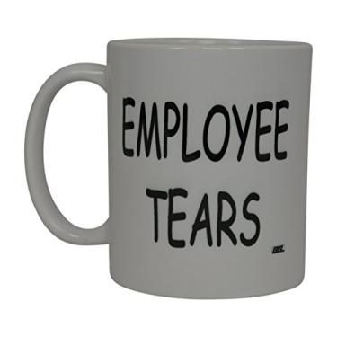 Imagem de Rogue River Tactical Caneca de café engraçada Boss Employee Tears Novelty Cup Piada Ideia de presente para trabalho de escritório funcionários colegas de trabalho (lágrimas de funcionário)