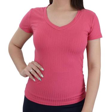 Imagem de Blusa Feminina Lunender Canelada Rosa - 00390-Feminino