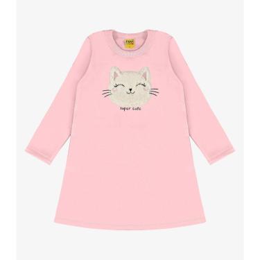 Imagem de Vestido Infantil Manga Longa Rovi Kids Rosa-Feminino